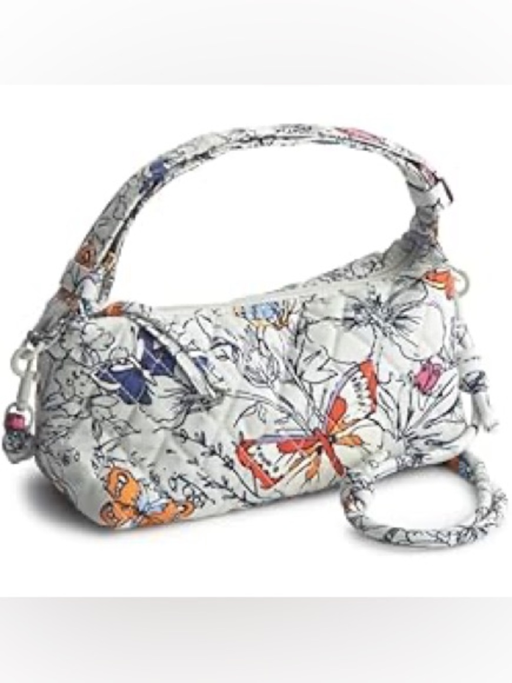 Vera Bradley Quilted Cotton Roxbury Crescent Bag